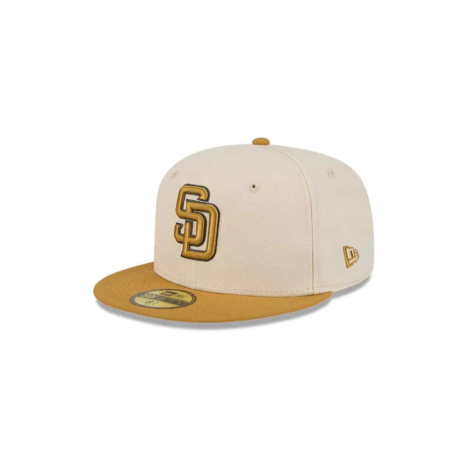 New Era San Diego Padres 2-Tone Color Pack 59FIFTY Fitted Hat-Light Beige/Khaki