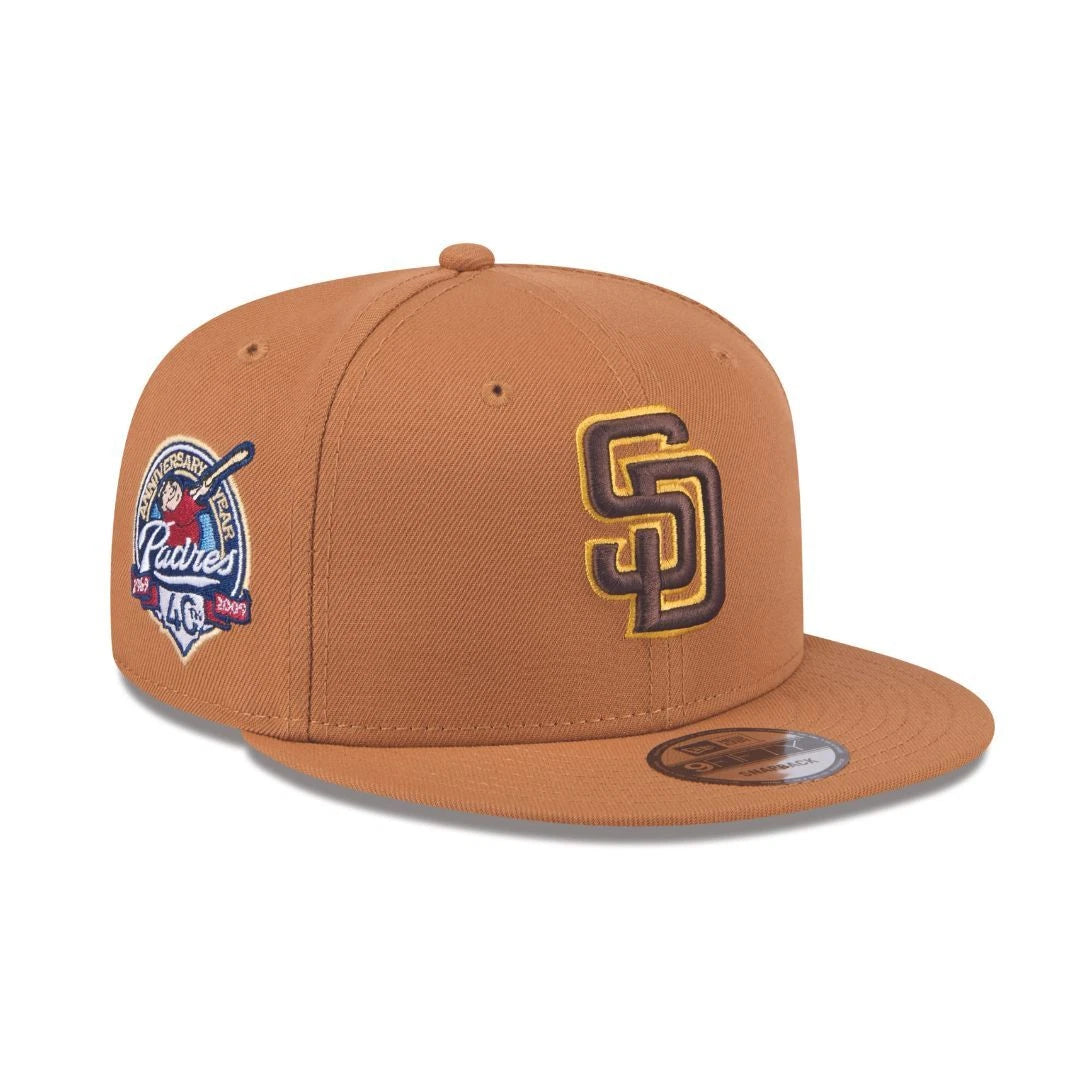 New Era San Diego Padres Color Pack 9FIFTY Snapback Hat-Light Bronze