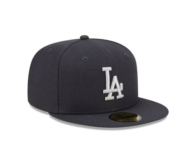 New Era Los Angeles Dodgers 59FIFTY Fitted Hat - Dark Grey Anthracite