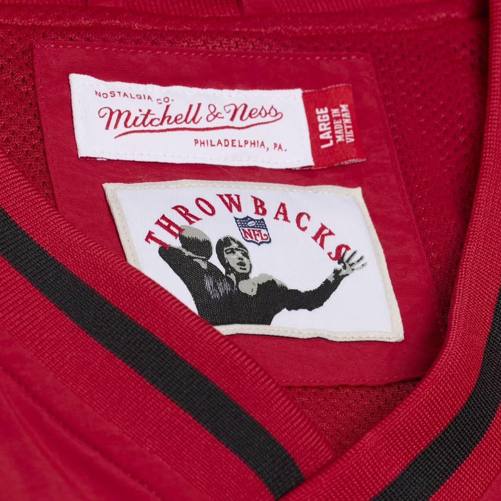 Mitchell & Ness Men's San Francisco 49ers Scarlet Vintage Nylon Pullover