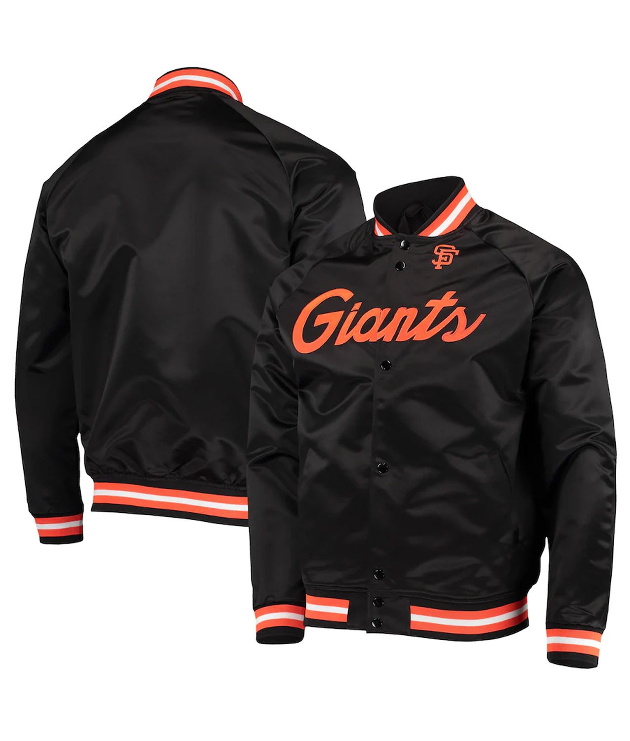 Mitchell & Ness Toddler San Francisco Giants Lightweight Full-Snap Jacket-Black