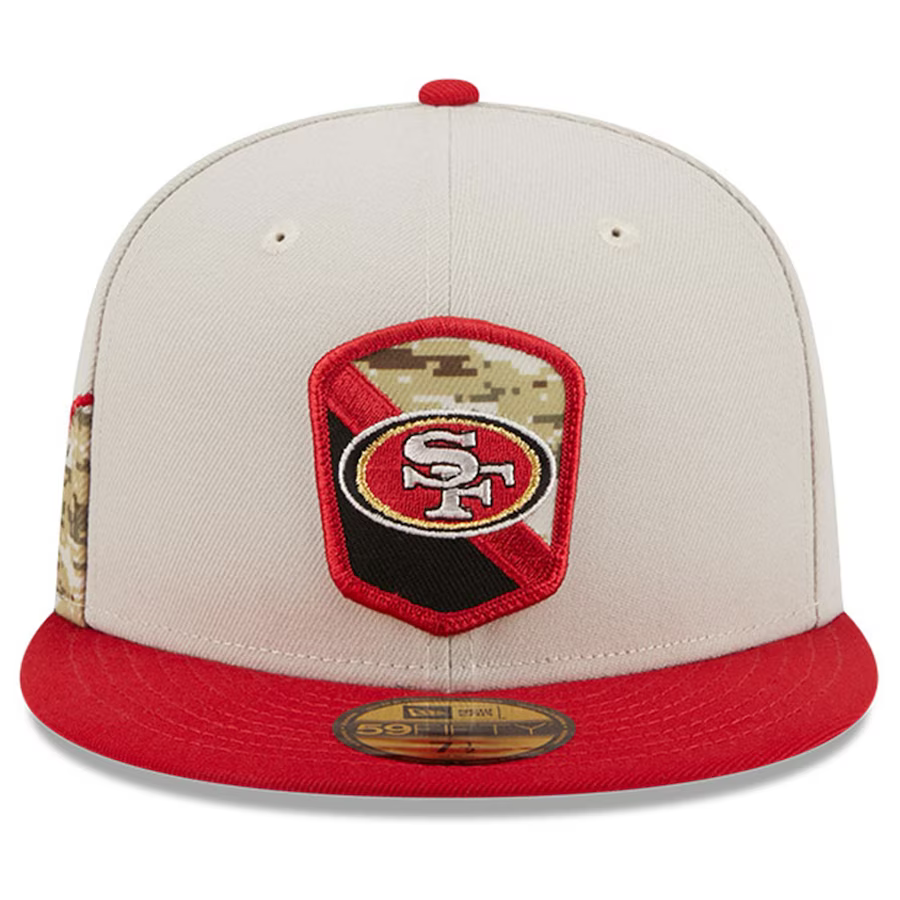 New Era San Francisco 49ers Salute To Service 59FIFTY Fitted Hat 2023