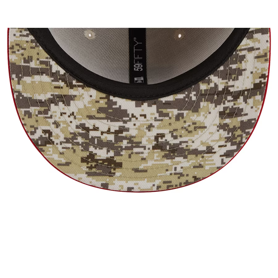 New Era San Francisco 49ers Salute To Service 59FIFTY Fitted Hat 2023