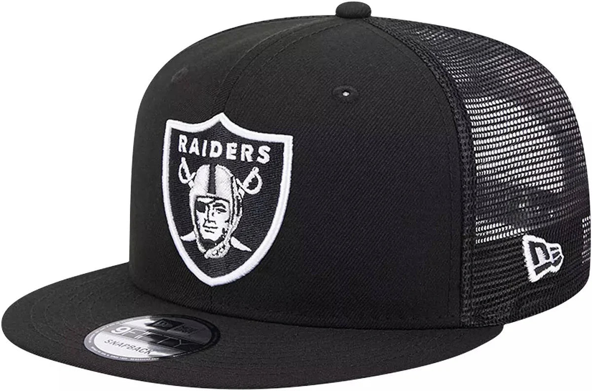 New Era Las Vegas Raiders 9FIFTY Trucker Snapback- Black/White