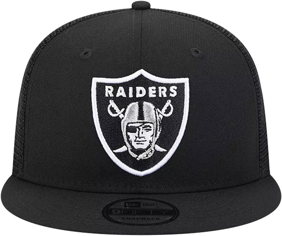 New Era Las Vegas Raiders 9FIFTY Trucker Snapback- Black/White