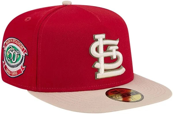 New Era St. Louis Cardinals 30th Anniversary Side Patch Canvas A-Frame 59FIFTY Fitted Hat