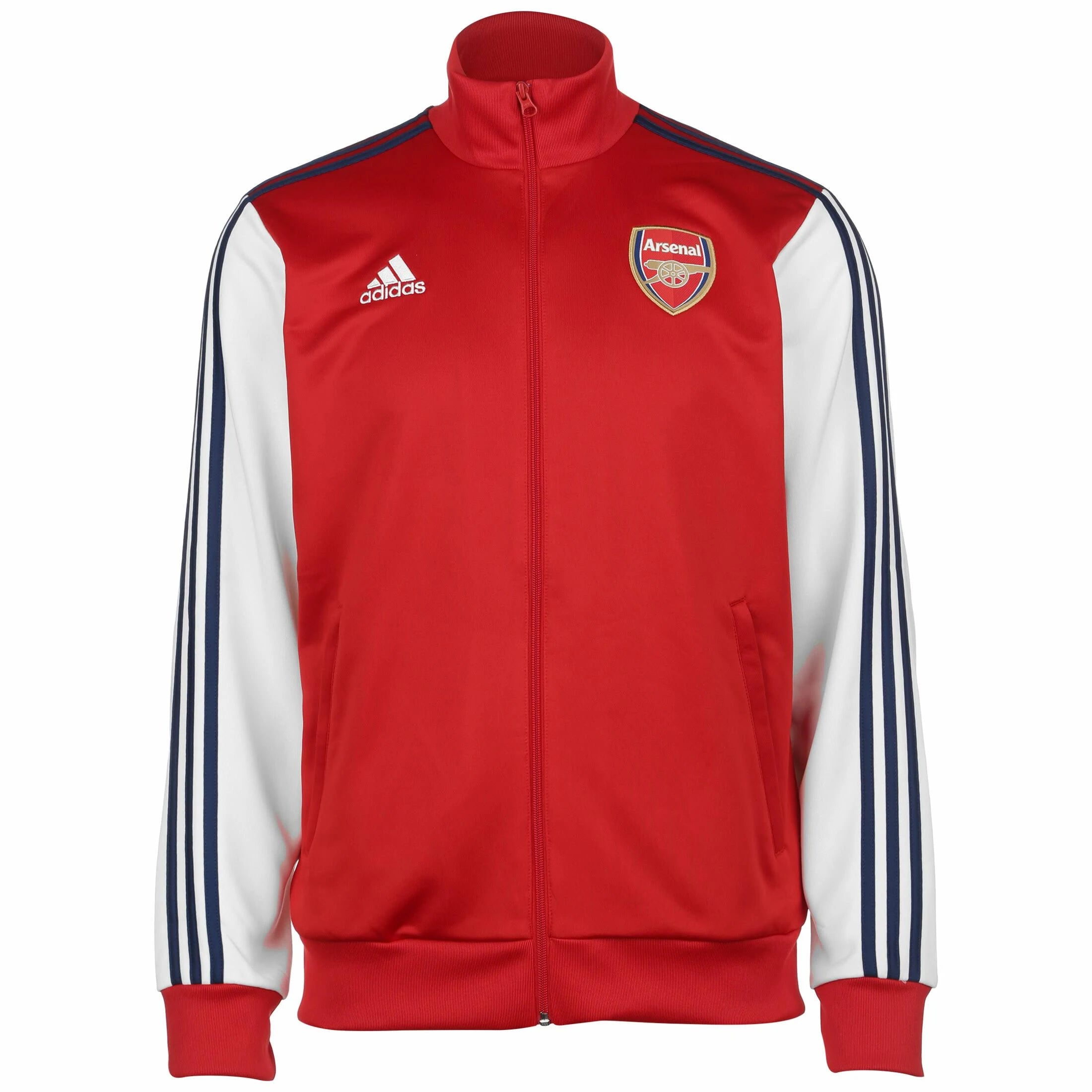 Adidas Men's Arsenal FC 3-Stripes Track Jacket - SCARLET