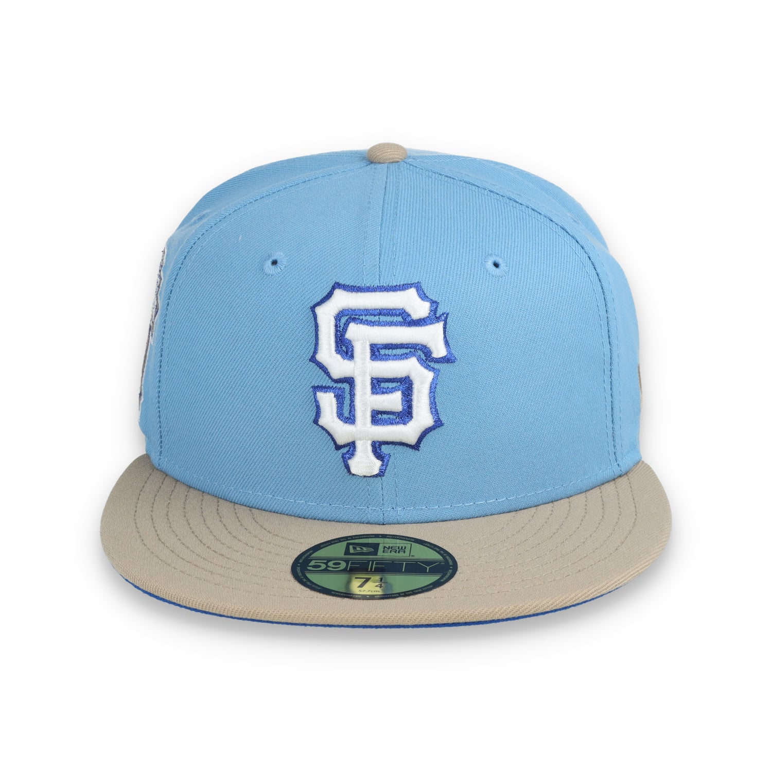 New Era San Francisco Giants 2012 World Series Side Patch 59FIFTY Fitted Hat-Sky Blue/Camel