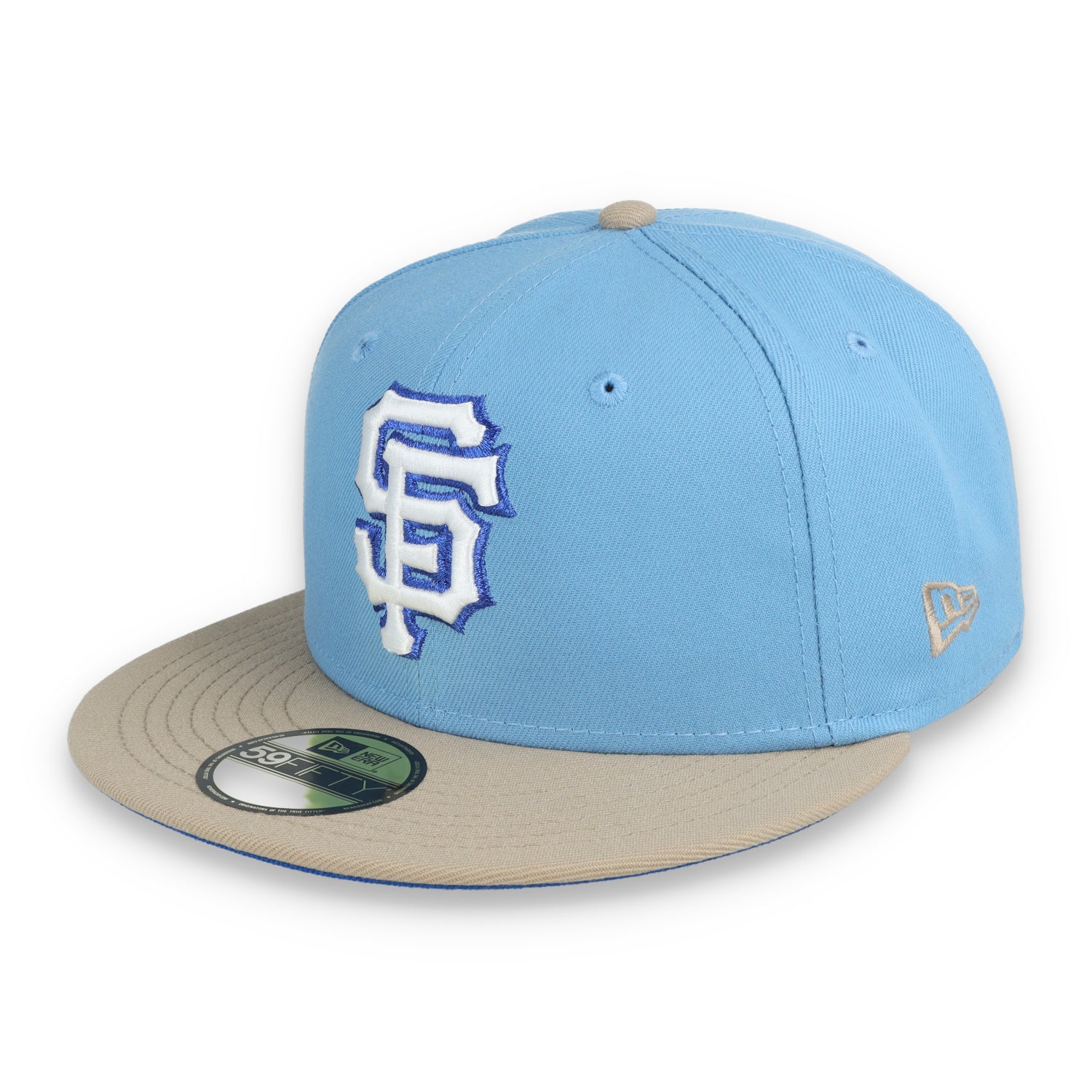 New Era San Francisco Giants 2012 World Series Side Patch 59FIFTY Fitted Hat-Sky Blue/Camel