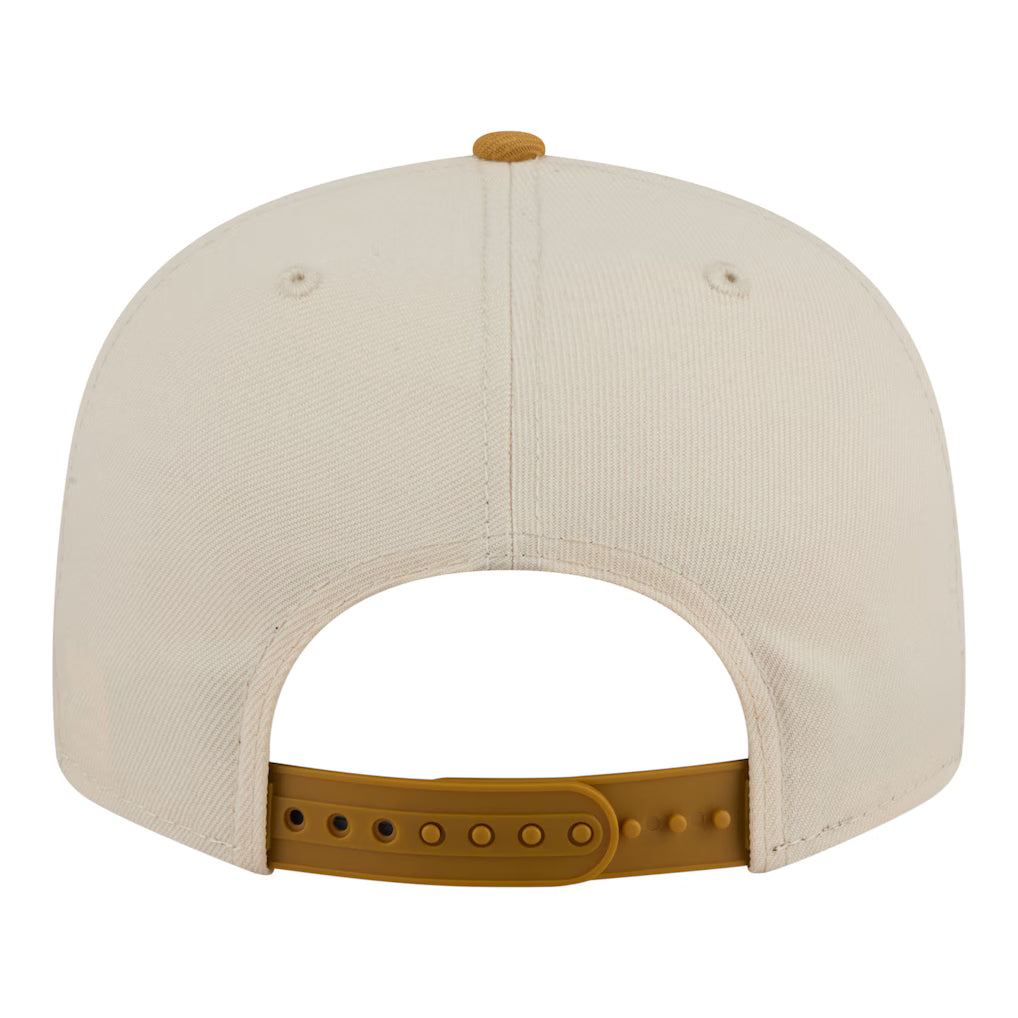 New Era Golden State Warriors Two-Tone Color Pack 9FIFTY Snapback Hat - Cream/Tan