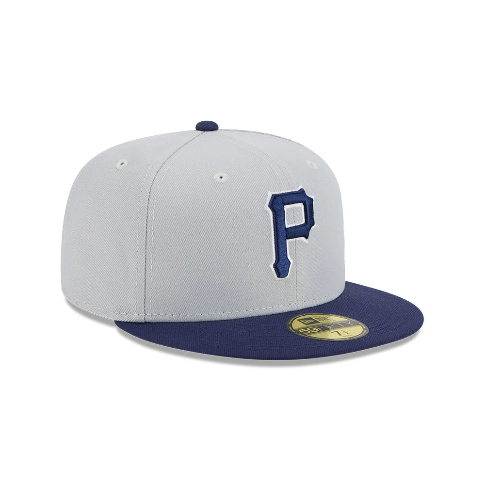 New Era Pittsburgh Pirates 2-Tone Color Pack 59FIFTY Fitted Hat-Gray/Navy