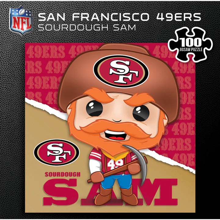 San Francisco 49ers Mascot 100 Piece Jigsaw Puzzle-Sourdough Sam