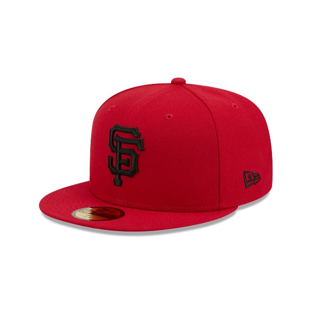 New Era San Diego Padres 59Fifty Basic Color Fitted Hat - Red/Black