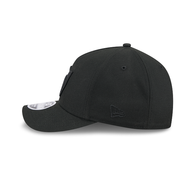 New Era Las Vegas Raiders M-Crown 9FORTY A-Frame Adjustable Hat-Black On Black