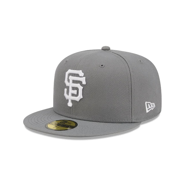 New Era San Francisco Giants Basic Color 59Fifty Fitted Hat-GRAY