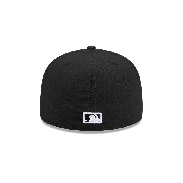 San Francisco Giants Black On Black White Outline 59Fifty Color Basic Fitted