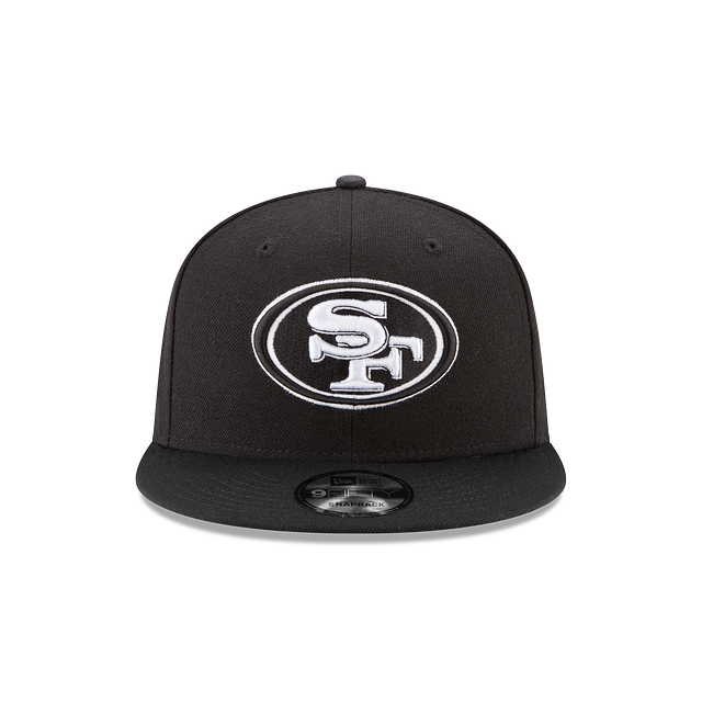 SAN FRANCISCO 49ERS NEW ERA BASIC SNAPBACK 9FIFTY-BLACK on Black