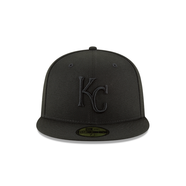 KANSAS CITY ROYALS 59FIFTY FITTED-BLACK ON BLACK