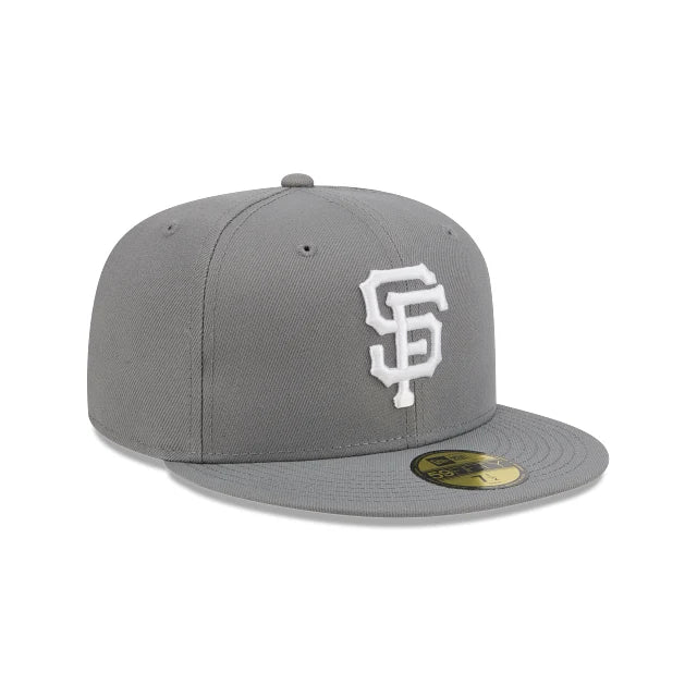 New Era San Francisco Giants Basic Color 59Fifty Fitted Hat-GRAY
