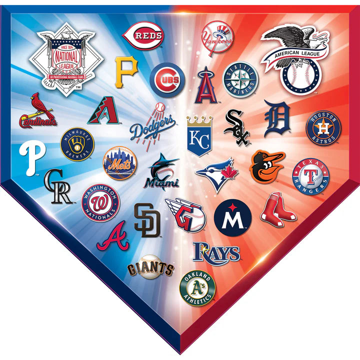 MLB Home Plate 500 Piece Shaped Jigsaw Puzzle