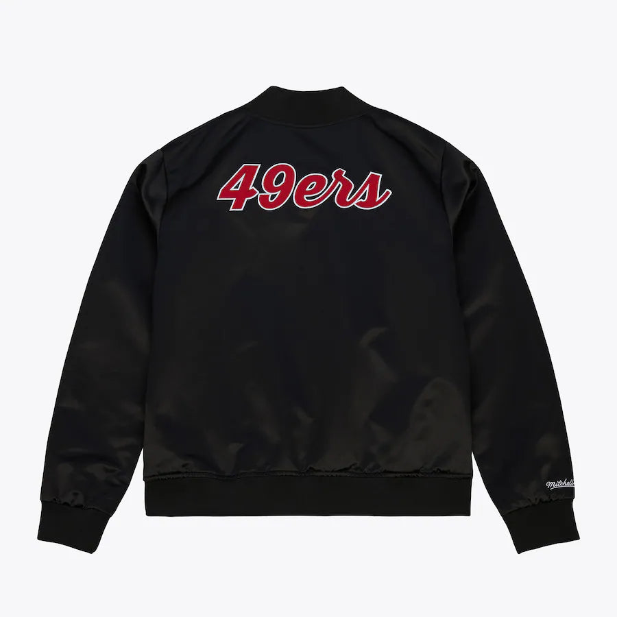 Mitchell & Ness Women's San Francisco 49ers Vintage Satin Full-Snap Jacket