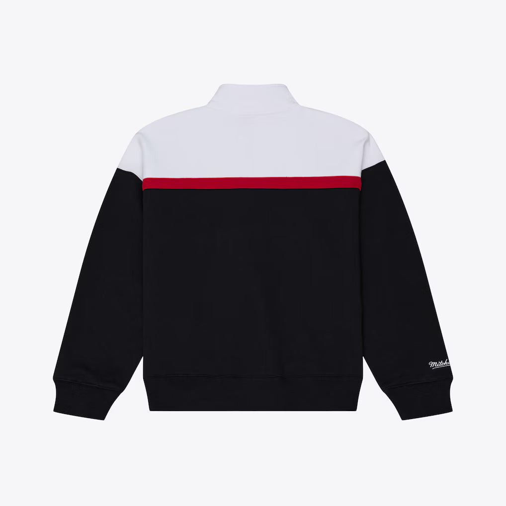 Mitchell & Ness Women's San Francisco 49ers Head Coach Quarter-Zip Jacket - Black