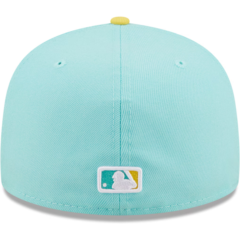 New Era San Francisco Giants 2-Tone Color Pack 59FIFTY Fitted Hat-Turquoise/Yellow