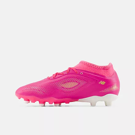 New Balance Kid's Tekela Team Low Jnr FG V5-Heat Pink/Metallic Gold