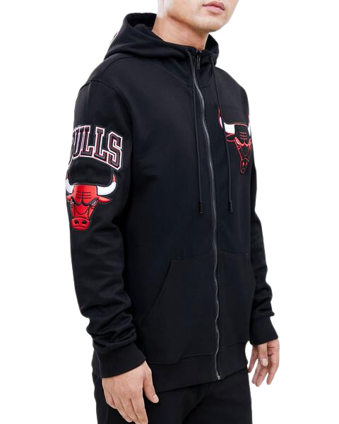 PRO STANDARD CHICAGO BULLS LOGO ZIPPER HOODY