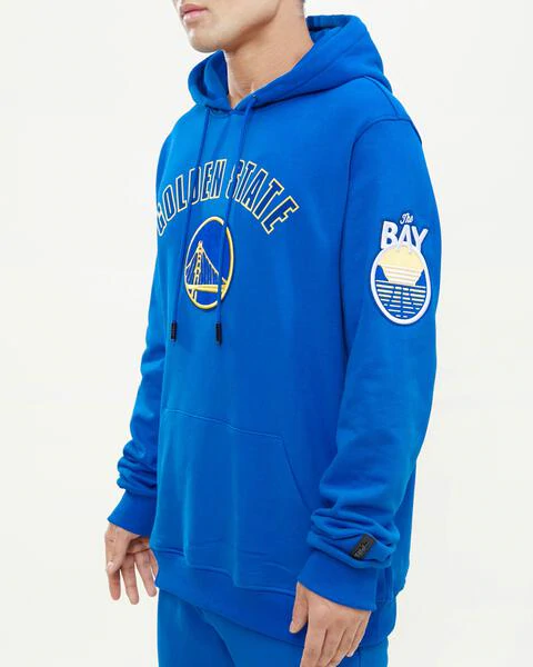 PRO STANDARD GOLDEN STATE WARRIORS STACKED LOGO HOODY