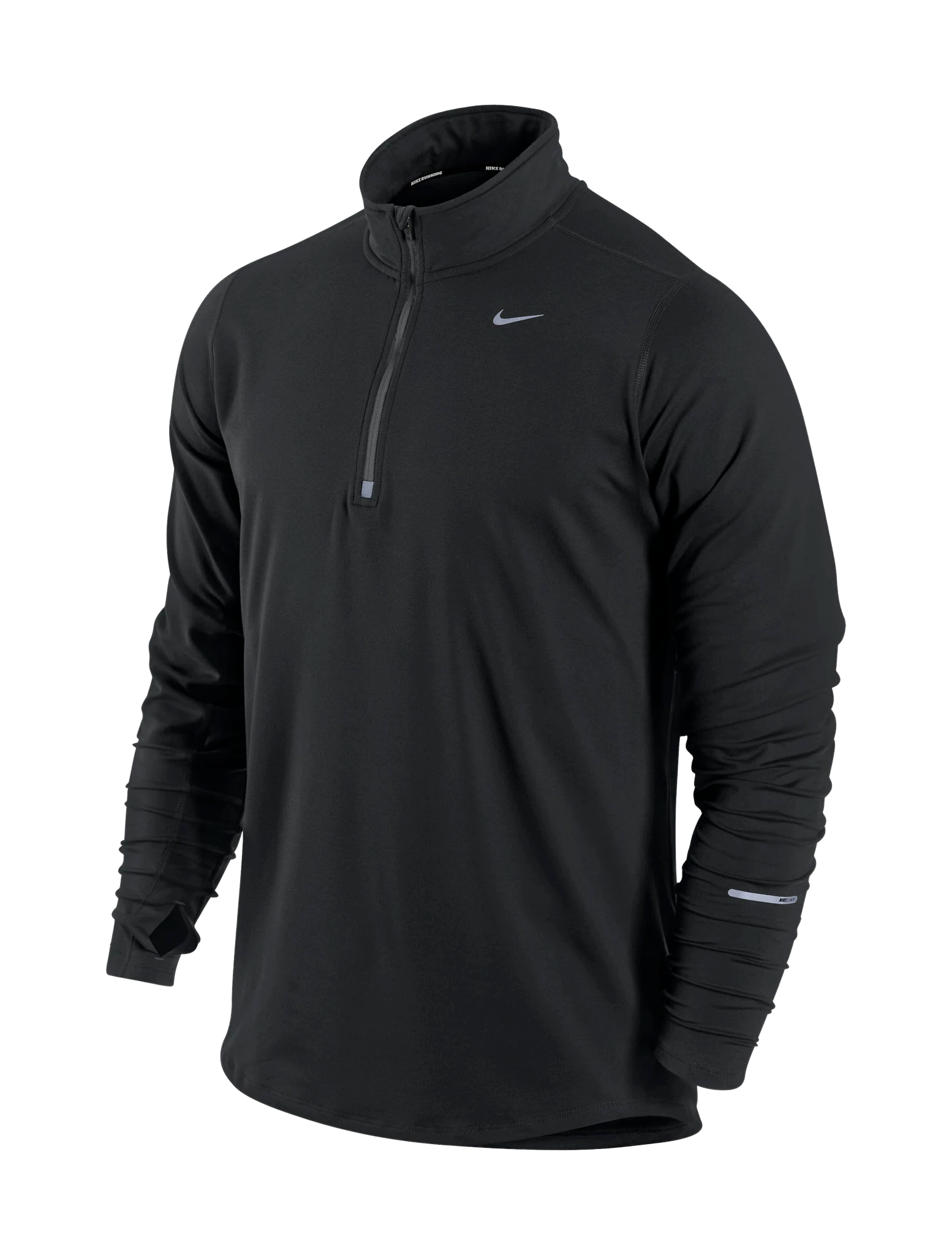 NIKE MENS DRI-FIT ELEMENT HALF ZIP RUNNING SHIRT