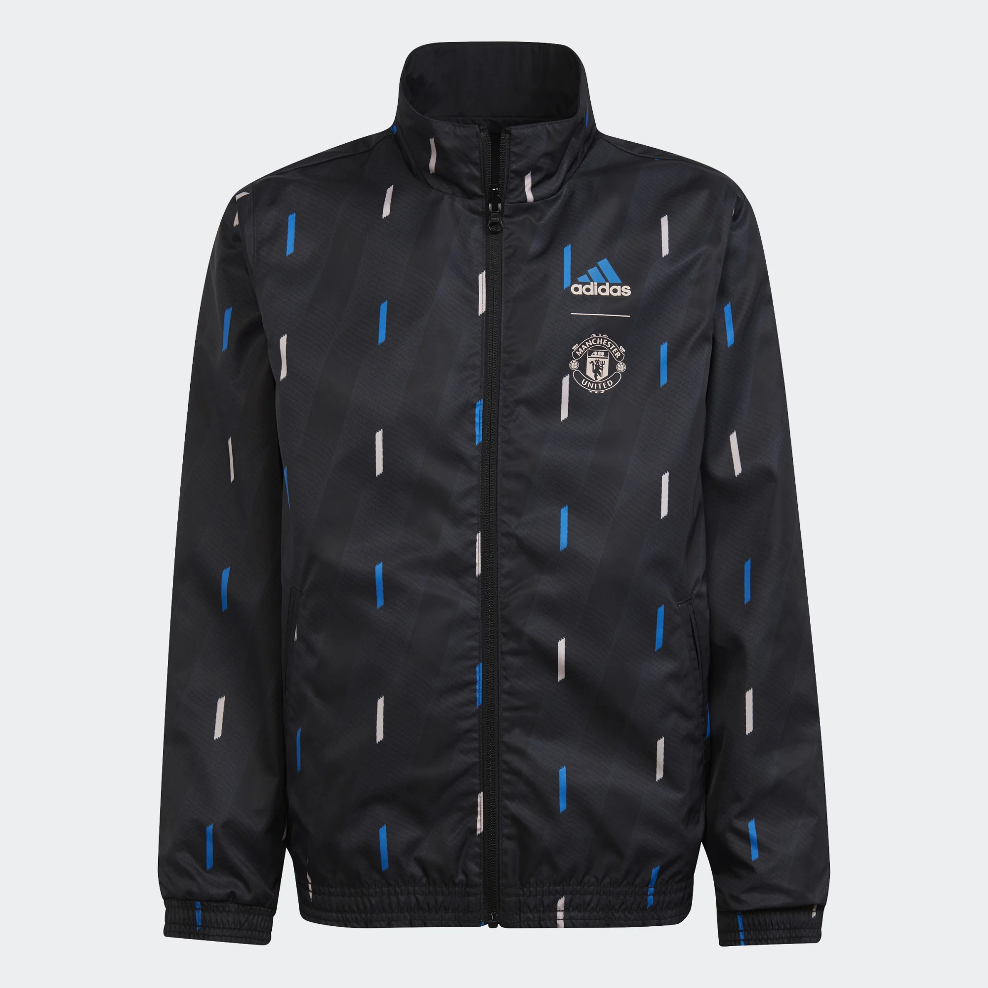 Adidas Youth Manchester United Anthem Black Jacket