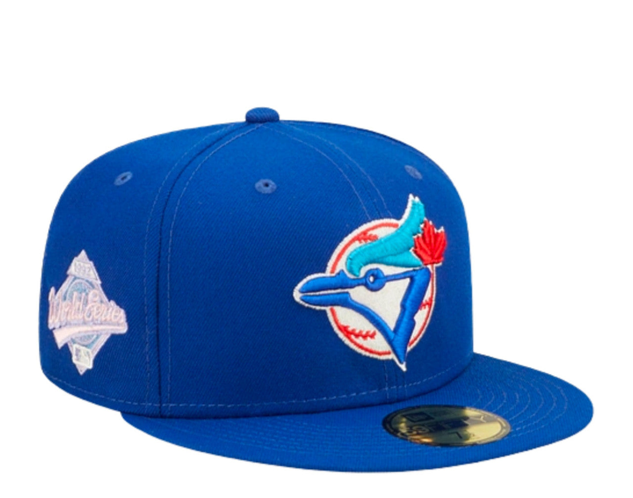 New Era Toronto Blue Jays1992 World Series Patch Pop Sweat 59FIFTY Fitted Hat-
