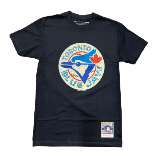 Mitchell & Ness Men's Under The Lights Toronto Blue Jays Graphic Tee- Black