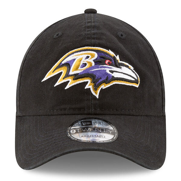 Baltimore Ravens NEW ERA CORE CLASSIC BLACK 9TWENTY ADJUSTABLE HAT