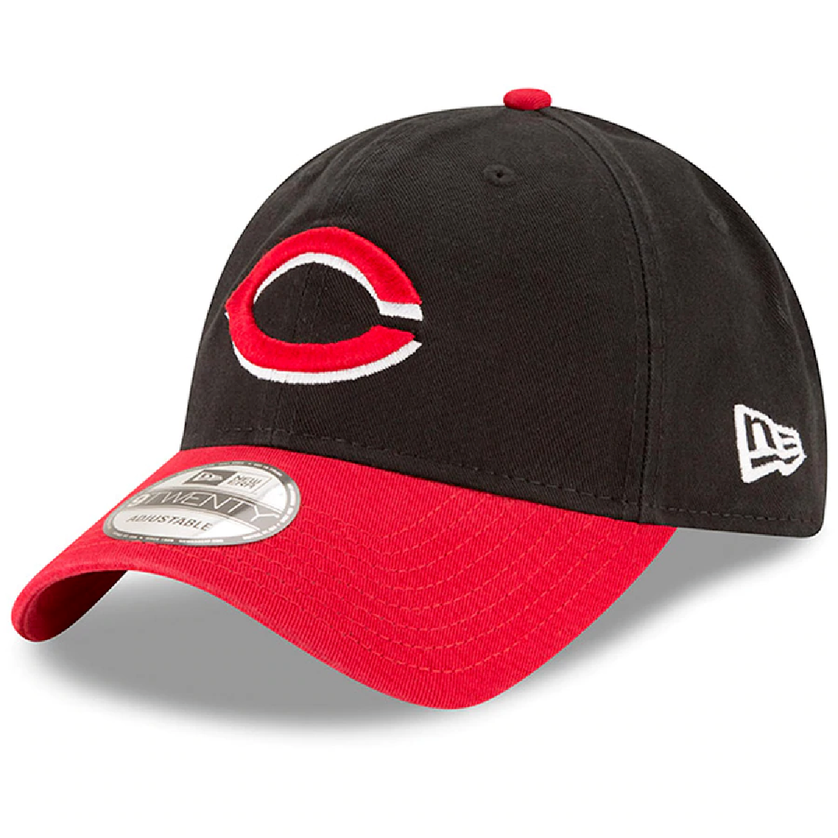 Cincinnati Reds New Era Black/Red Alternate Replica Core Classic 9TWENTY Adjustable Hat