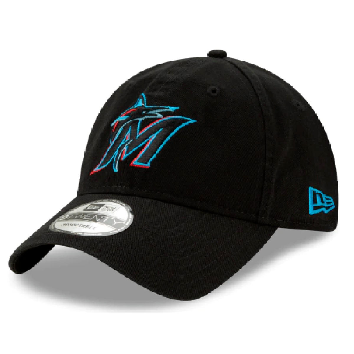 NEW ERA MIAMI MARLINS CORE CLASSIC MLB 9TWENTY ADJUSTABLE- BLACK