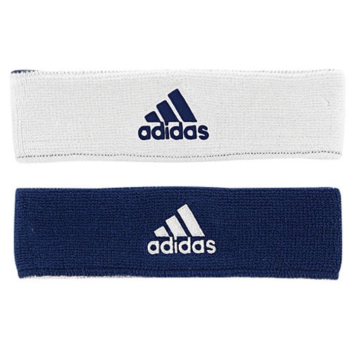 ADIDAS INTERVAL REVERSIBLE HEADBAND-NAVY/WHITE