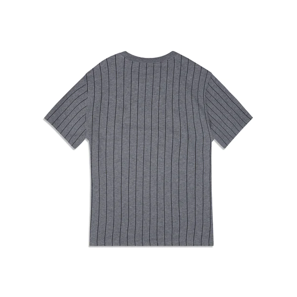 New Era Oakland Athletics Striped Gray T-Shirt-Grey