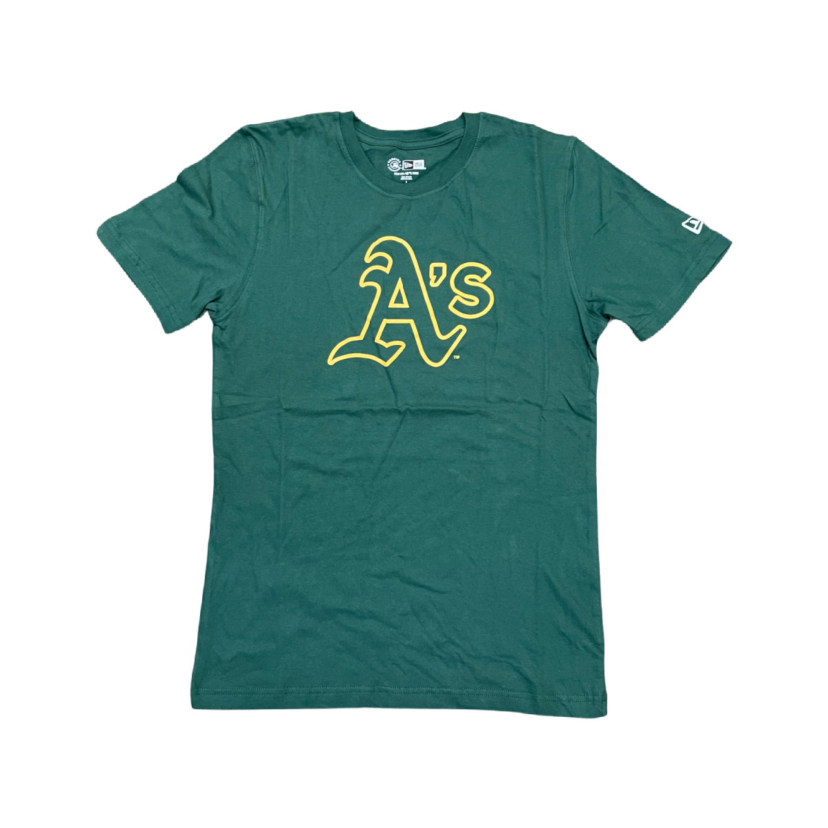 NEW ERA OAKLAND ATHLETICS LOGO T-SHIRT- GREEN