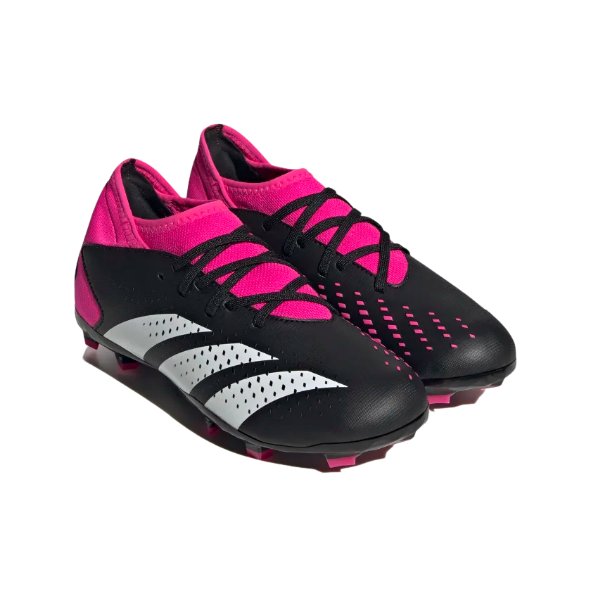 ADIDAS JR PREDATOR ACCURACY.3 FG-Core Black / Cloud White / Team Shock Pink 2