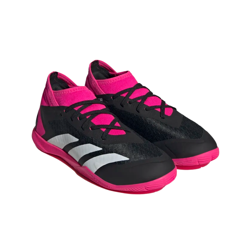 ADIDAS JR PREDATOR ACCURACY.3 IC- Core Black / Cloud White / Team Shock Pink 2