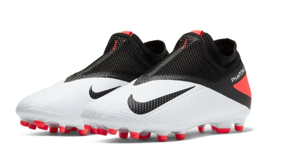 Nike Phantom Vision 2 Academy Dynamic Fit MG- WHITE/BLACK/LASER CRIMSON