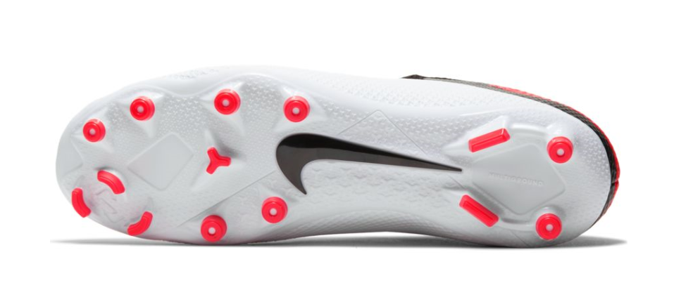 Nike Phantom Vision 2 Academy Dynamic Fit MG- WHITE/BLACK/LASER CRIMSON