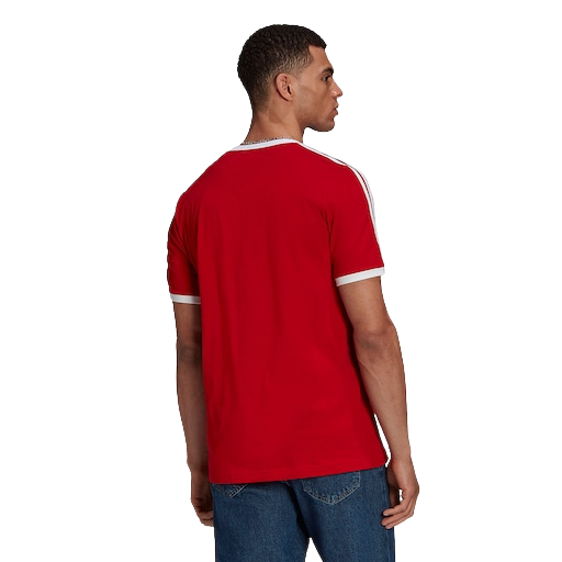 ADIDAS FC BAYERN 3-STRIPES TEE-RED/WHITE