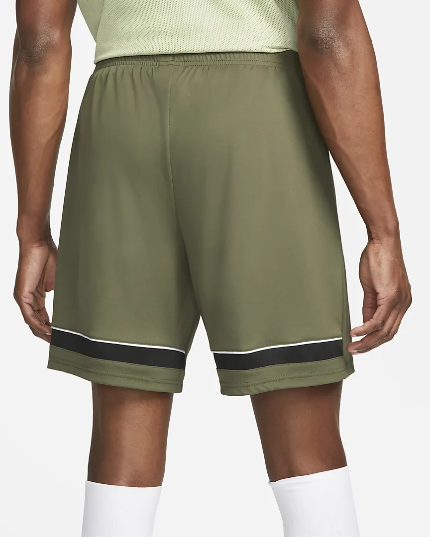 Nike Dri-FIT Academy Men's Knit Soccer Shorts-MEDIUM OLIVE/NIGHT FOREST/WHITE