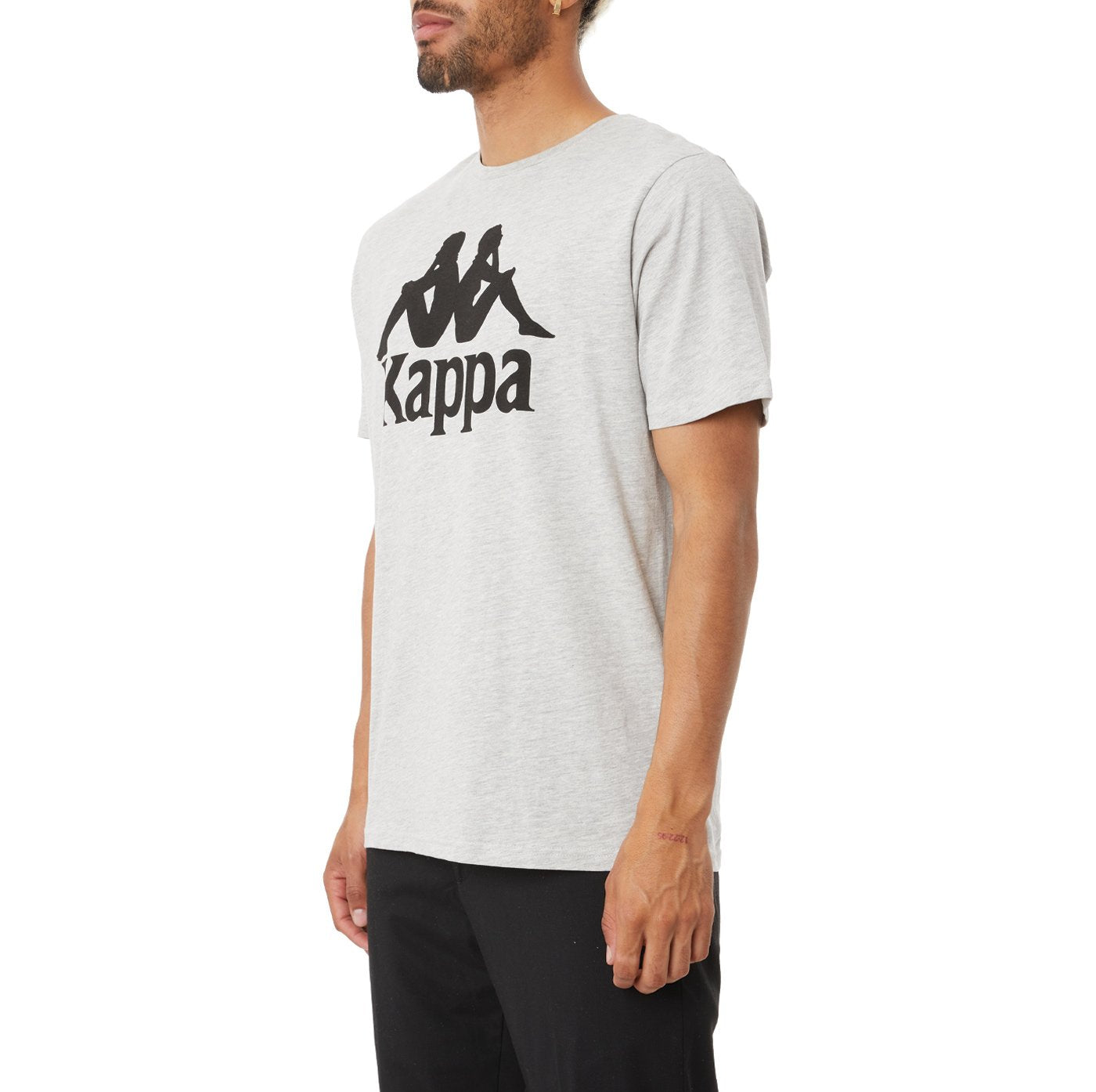 Kappa AUTHENTIC ESTESSI T-SHIRT-GREY/BLACK