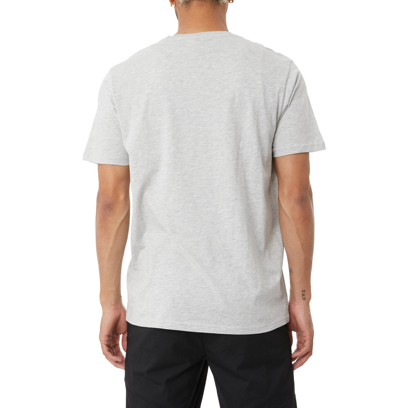 Kappa AUTHENTIC ESTESSI T-SHIRT-GREY/BLACK