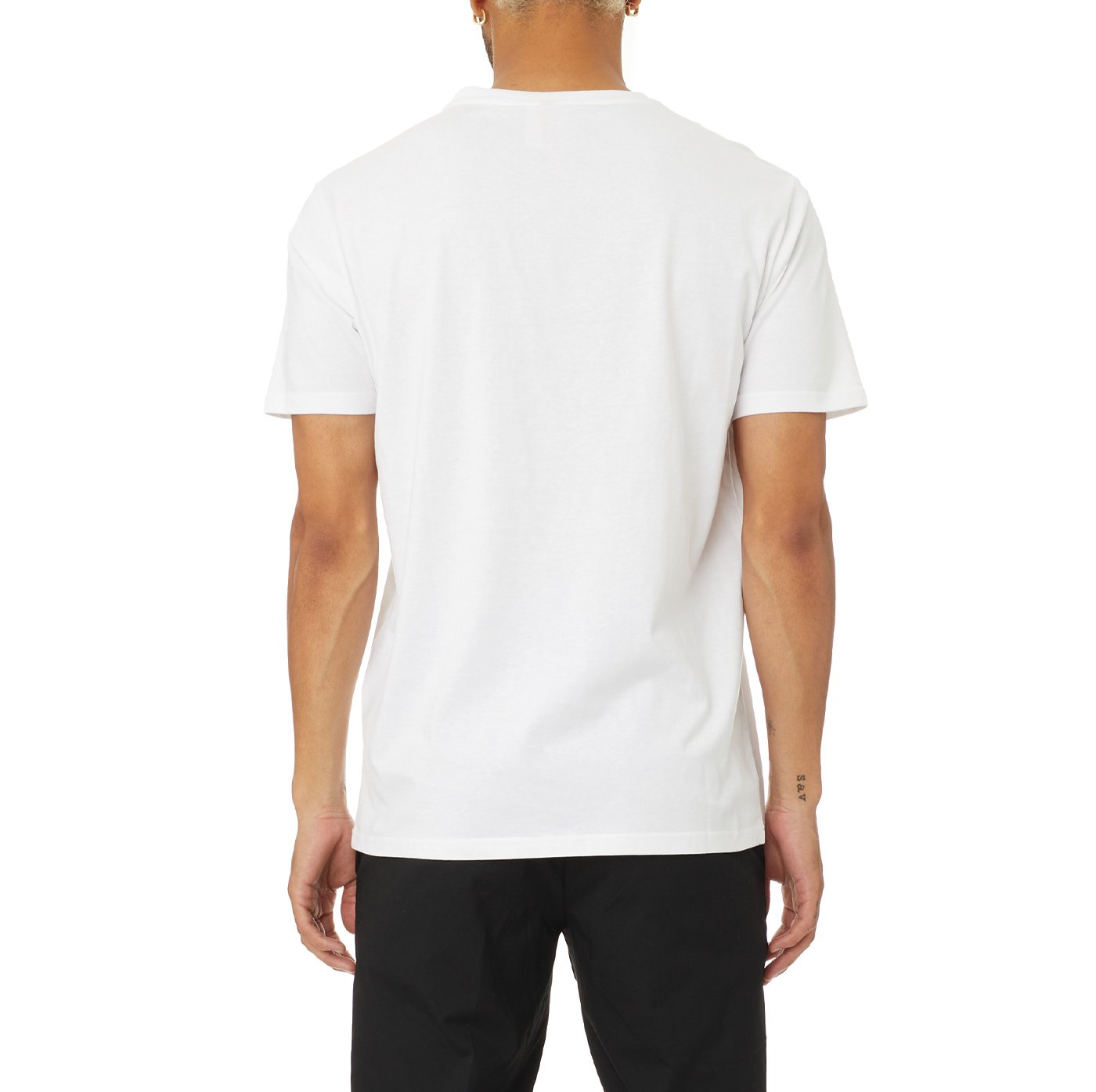 Kappa AUTHENTIC ESTESSI T-SHIRT-WHITE/GREEN OLIVE