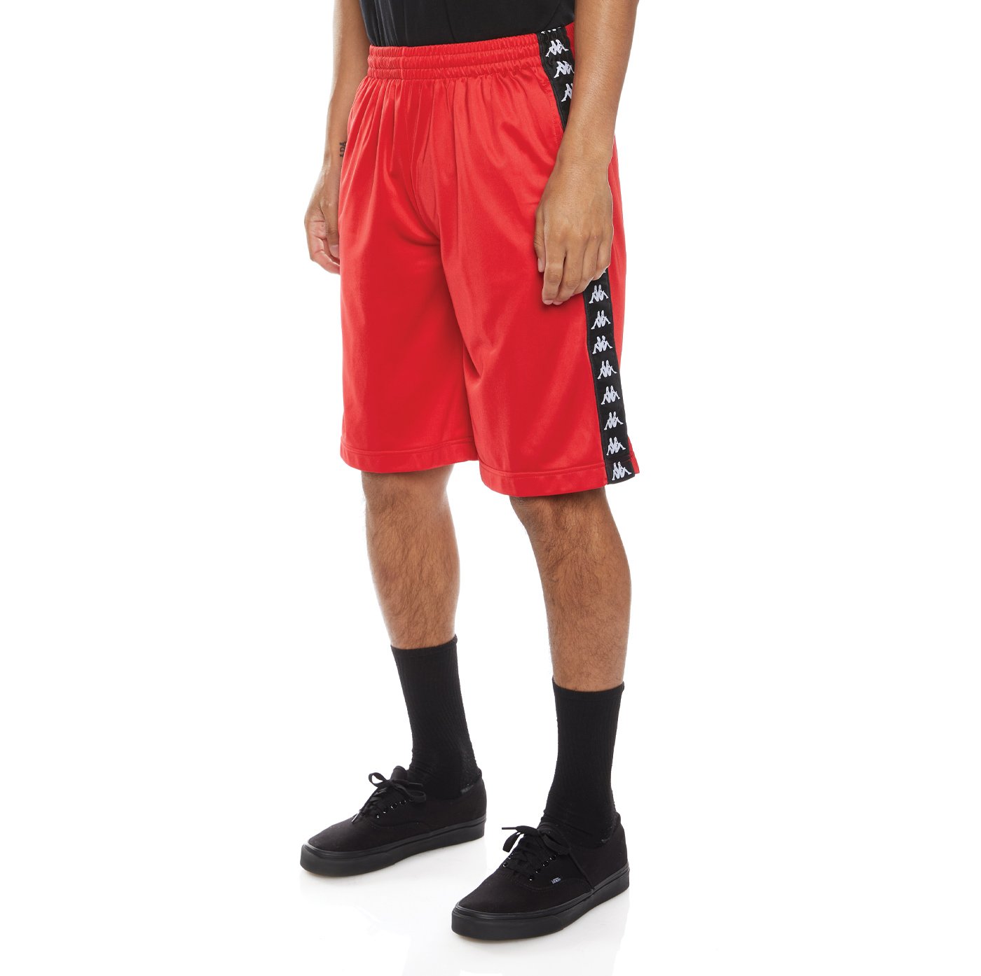 KAPPA 222 BANDA TREADWELLZ SHORTS - RED BLACK